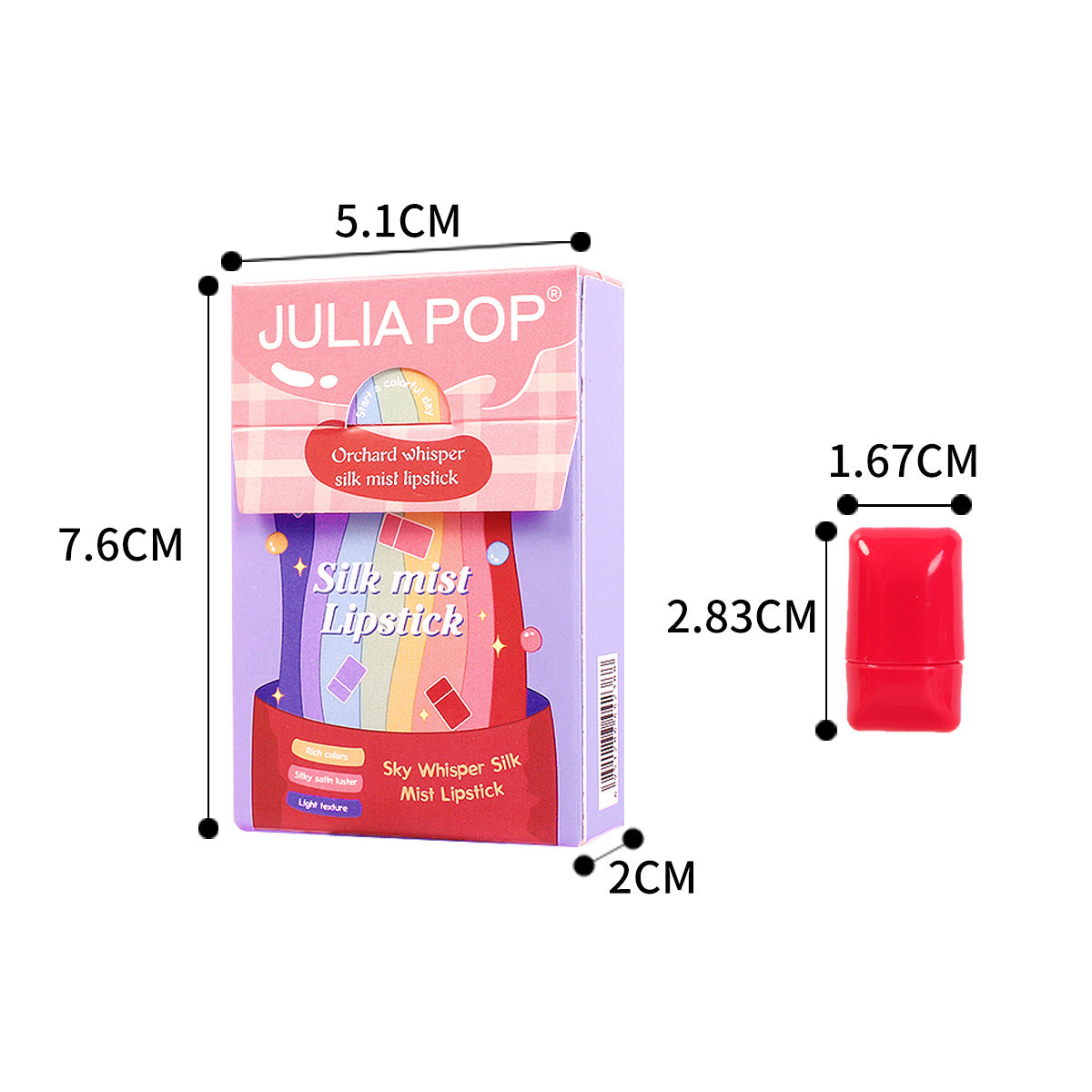 Candy Lipstick Set 8-color Waterproof Matte Mini Lipstick Gift Box