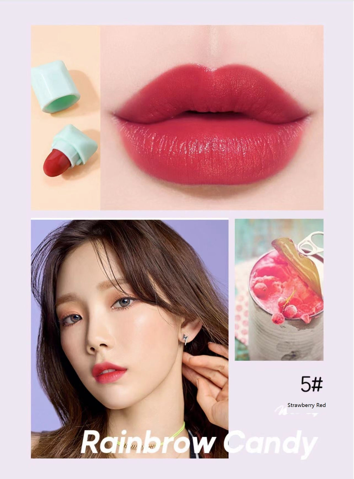 B3 Pink  Rainbow Candy Lipstick