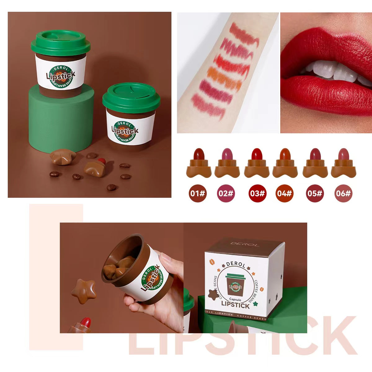 B3 Fun Coffee Star lipstick Collection