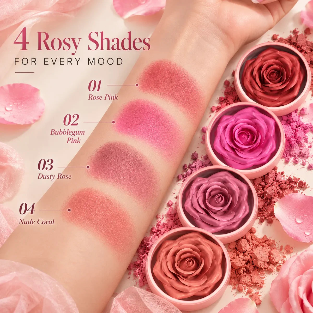 3D Rose Petal Blush