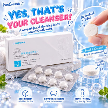 Facial Cleansing Tablets – Water-Activated Amino Acid Face Wash