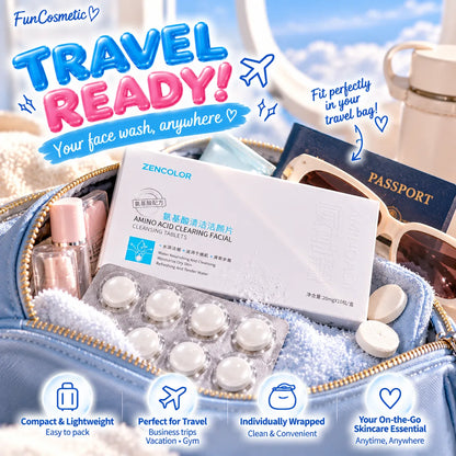 Facial Cleansing Tablets – Water-Activated Amino Acid Face Wash