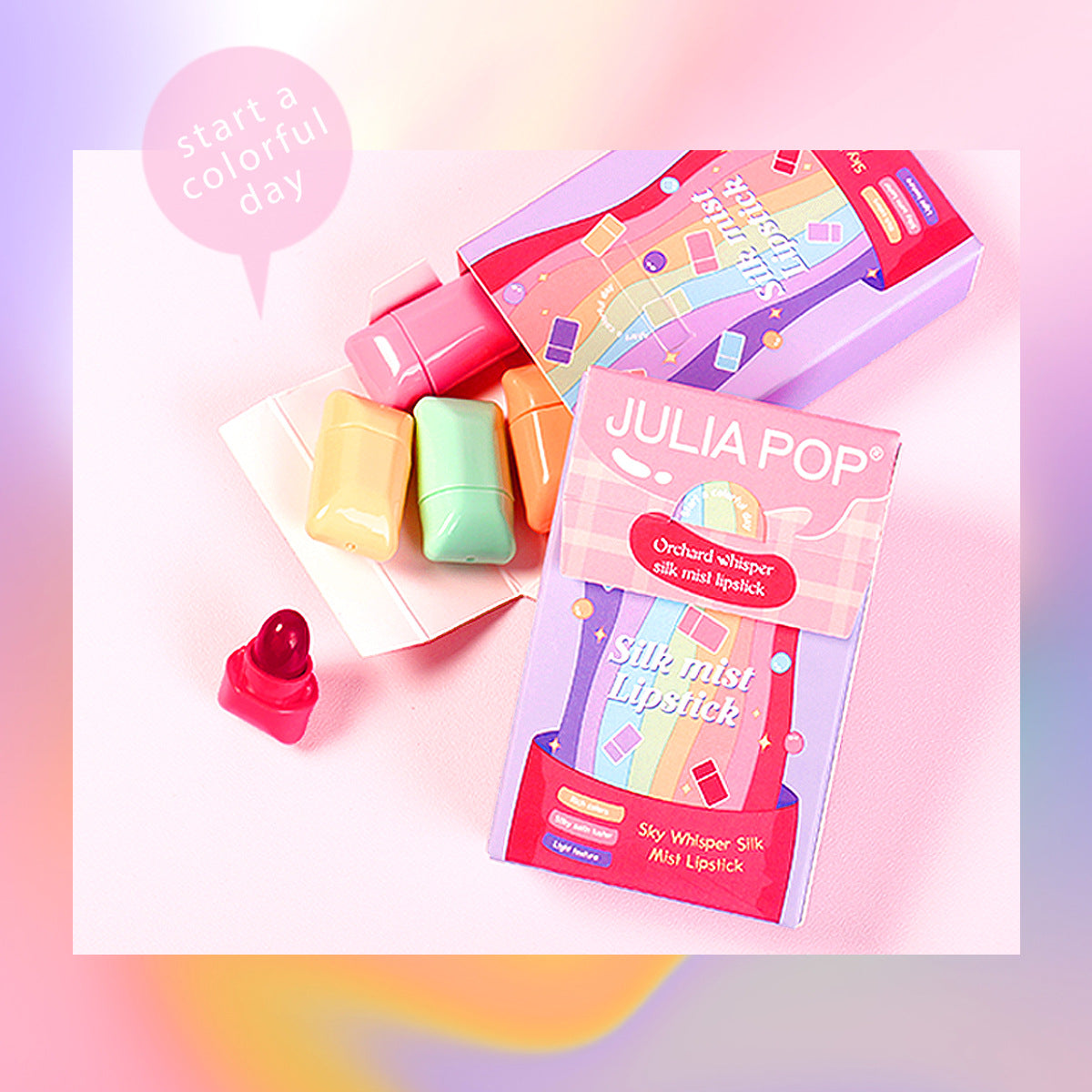 Candy Lipstick Set 8-color Waterproof Matte Mini Lipstick Gift Box