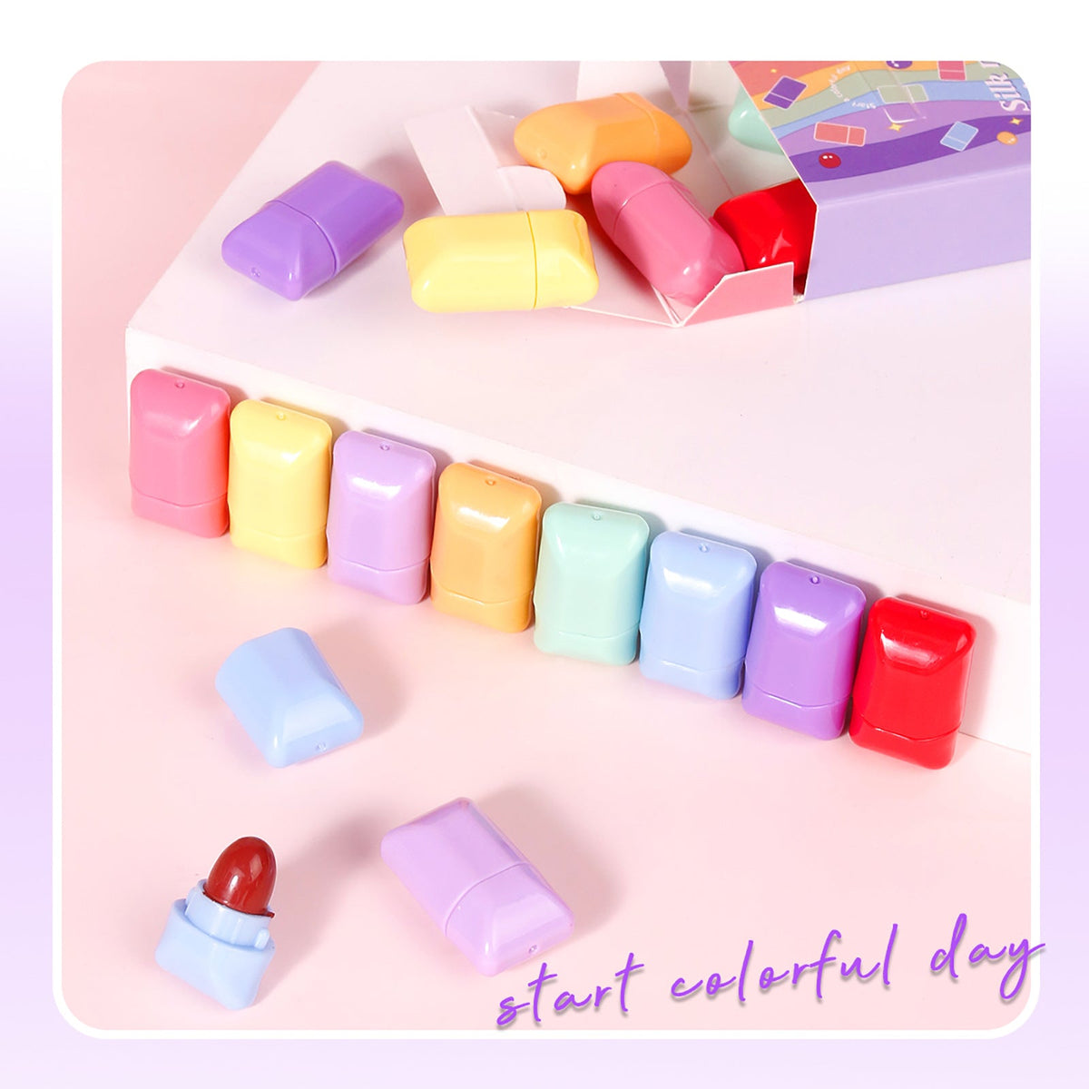 Candy Lipstick Set 8-color Waterproof Matte Mini Lipstick Gift Box