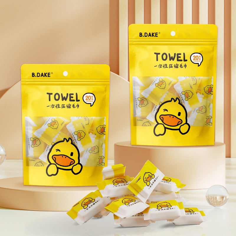 Duckie Fresh 20-Pack Compressed Travel Towels