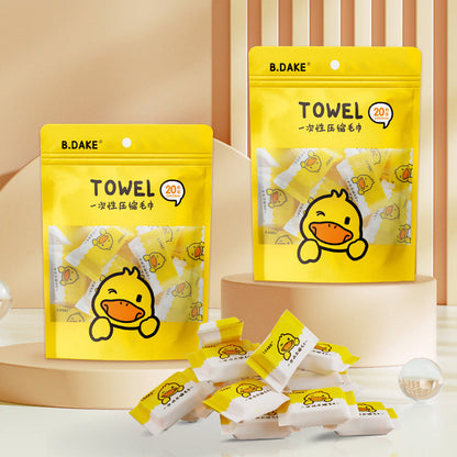 Duckie Fresh 20-Pack Compressed Travel Towels