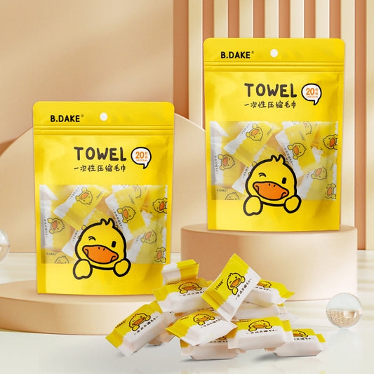 Duckie Fresh 20-Pack Compressed Travel Towels