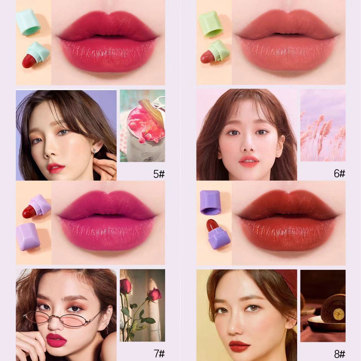 B3 Pink  Rainbow Candy Lipstick