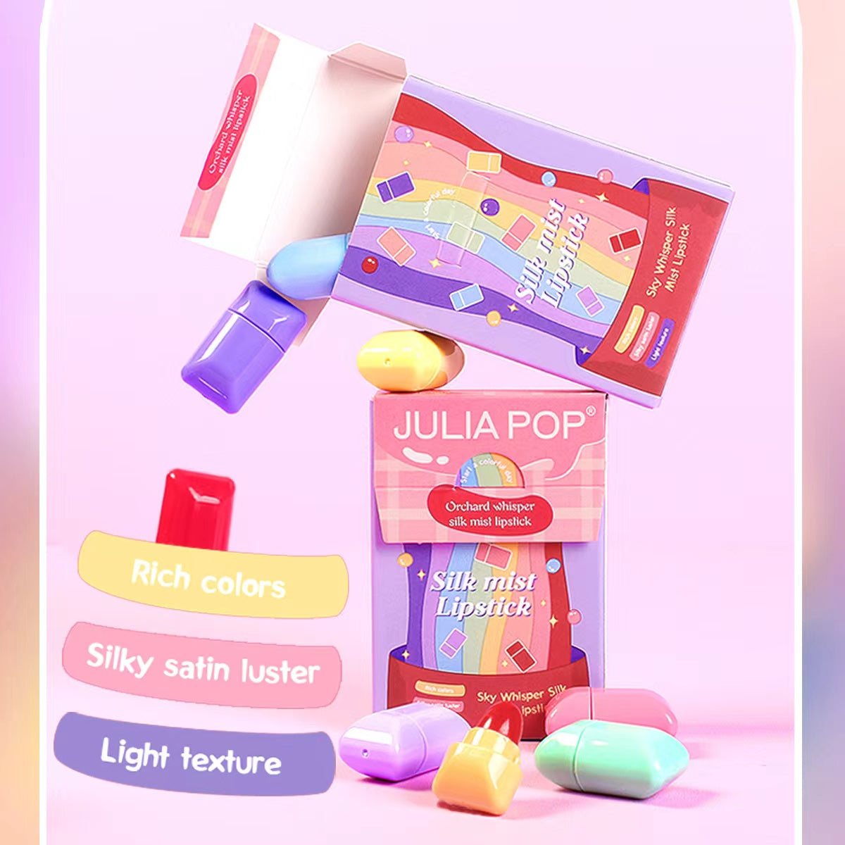 Candy Lipstick Set 8-color Waterproof Matte Mini Lipstick Gift Box
