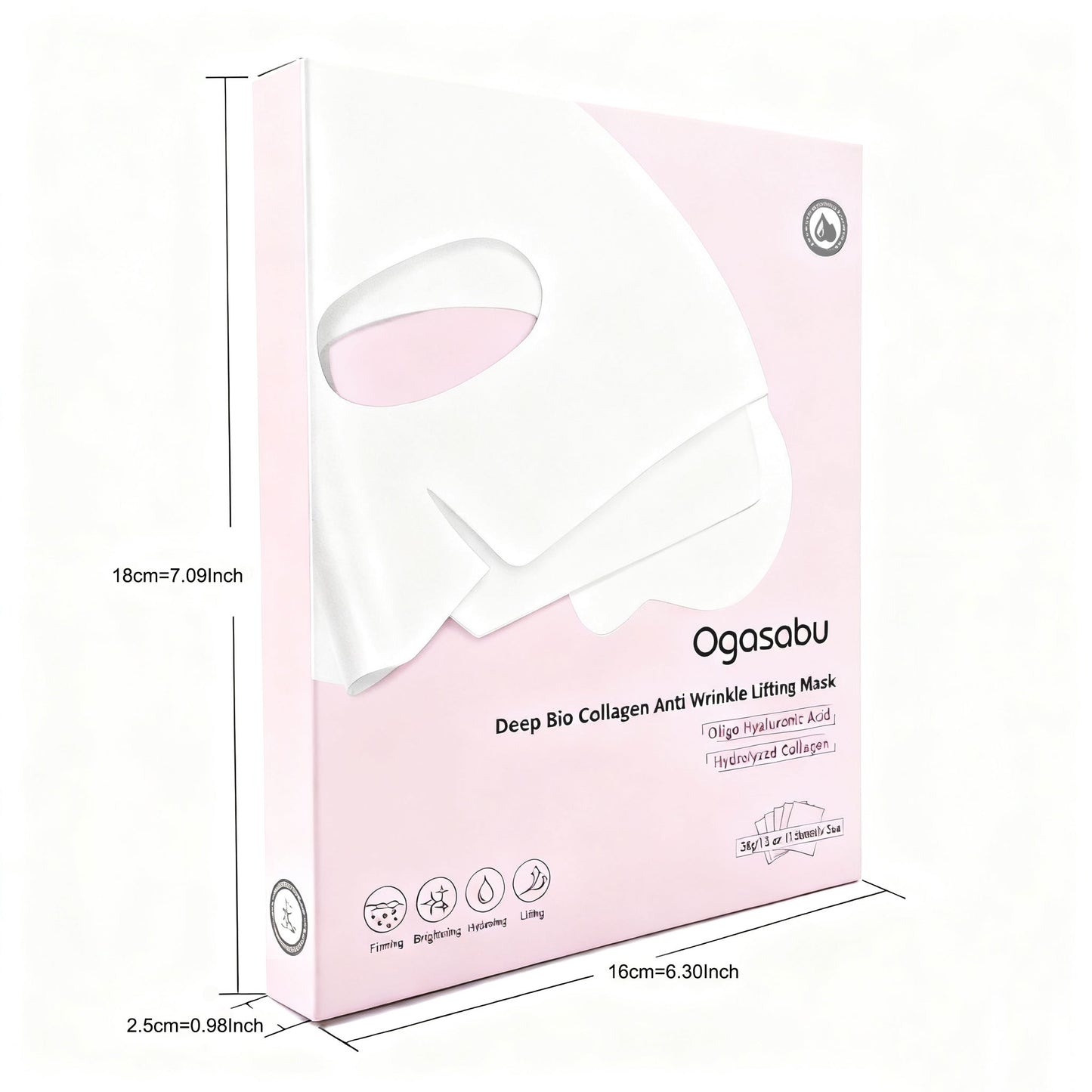 【OGASABU】 Deep Bio Collagen Anti Wrinkle Lifting Mask 5pcs | THE ORIGINAL OVERNIGHT COLLAGEN MASK