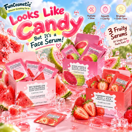 Fruity Single-Use Face Serum Packs
