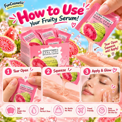 Fruity Single-Use Face Serum Packs