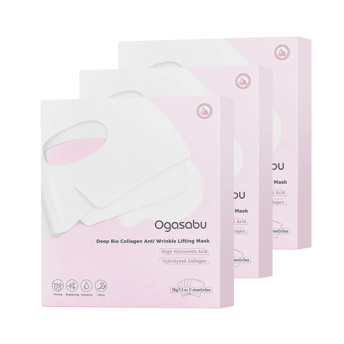 【OGASABU】 Mascarilla reafirmante antiarrugas Deep Bio Collagen (5 unidades) | LA MASCARILLA DE COLÁGENO NOCTURNA ORIGINAL