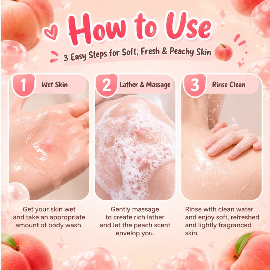 Peach Pearl Burst Body Wash